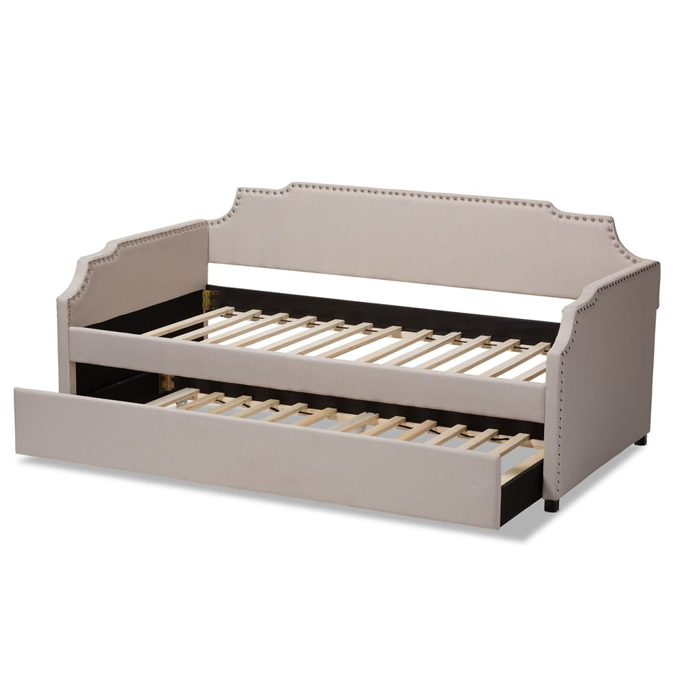 Baxton Studio - Ally Daybed in Beige - Ally-Beige-Daybed view 5