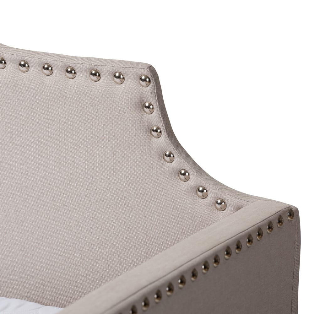 Baxton Studio - Ally Daybed in Beige - Ally-Beige-Daybed view 6