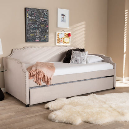 Baxton Studio - Ally Daybed in Beige - Ally-Beige-Daybed view 7