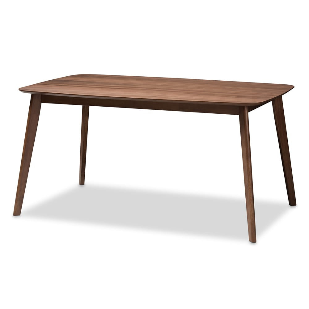 Baxton Studio - Alston Dining Set in Beige/Walnut Brown - WM1892B-Latte/Walnut-5PC Dining Set view 3