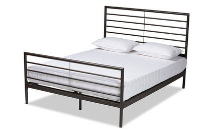 Baxton Studio - Alva Full Size Bed - TS-Alva-Black-Full view 1