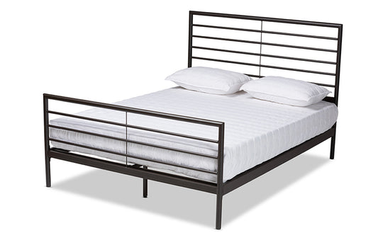 Baxton Studio - Alva Full Size Bed - TS-Alva-Black-Full view 1