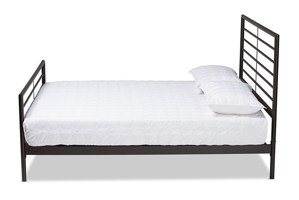 Baxton Studio - Alva Full Size Bed - TS-Alva-Black-Full view 2