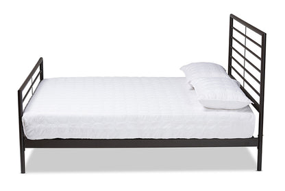 Baxton Studio - Alva Full Size Bed - TS-Alva-Black-Full view 2