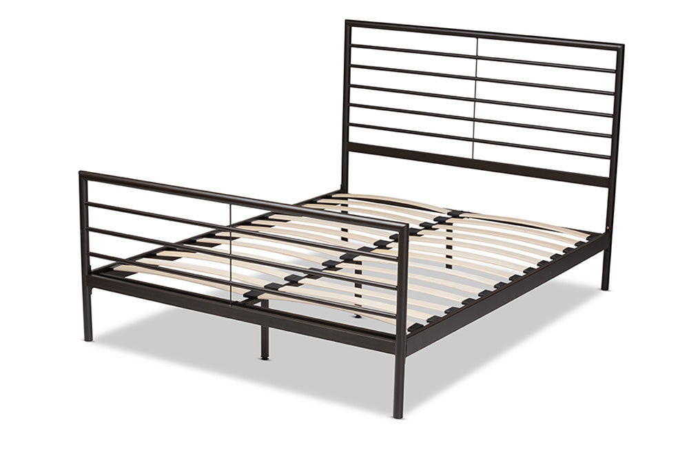 Baxton Studio - Alva Full Size Bed - TS-Alva-Black-Full view 3