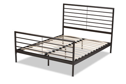Baxton Studio - Alva Full Size Bed - TS-Alva-Black-Full view 3