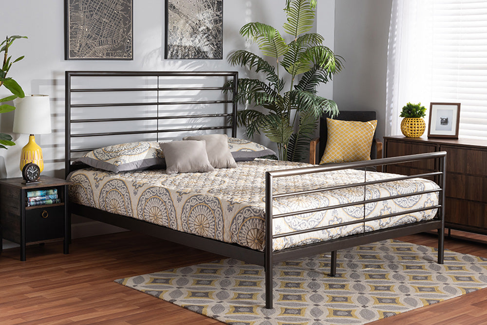 Baxton Studio - Alva Full Size Bed - TS-Alva-Black-Full view 5