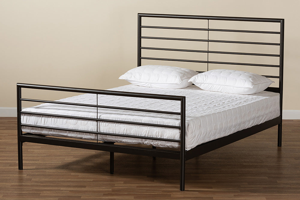 Baxton Studio - Alva Full Size Bed - TS-Alva-Black-Full view 6