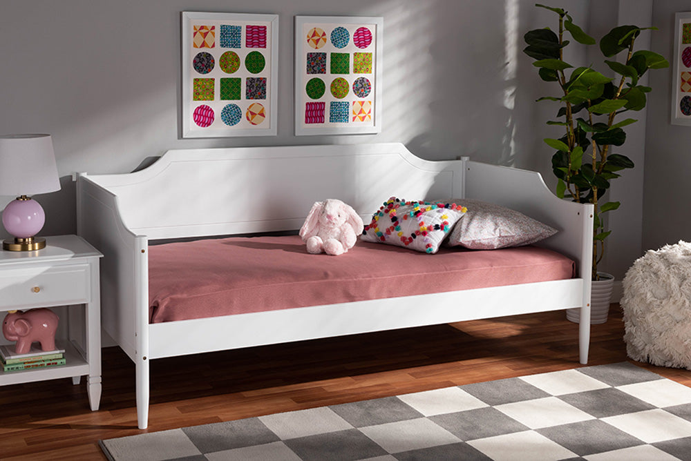 Baxton Studio - Alya Daybed - MG0016-1-White-Daybed view 5