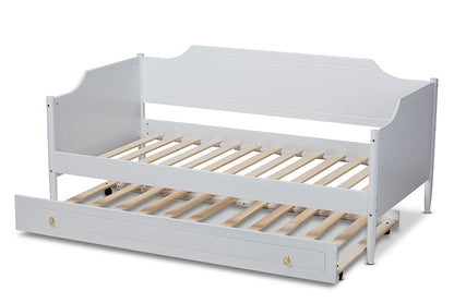 Baxton Studio - Alya Daybed - MG0016-1-White-Daybed with Trundle view 6