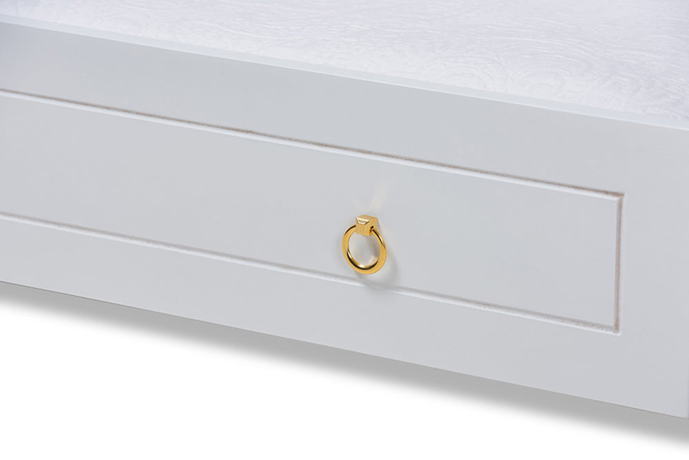 Baxton Studio - Alya Daybed - MG0016-1-White-Daybed with Trundle view 8