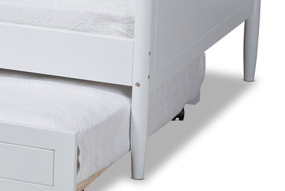 Baxton Studio - Alya Daybed - MG0016-1-White-Daybed with Trundle view 9