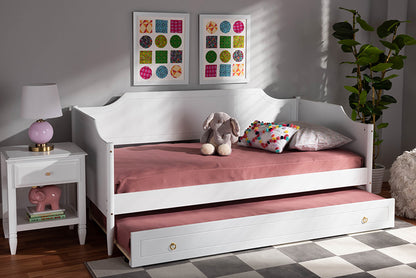 Baxton Studio - Alya Daybed - MG0016-1-White-Daybed with Trundle view 10