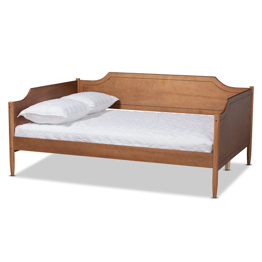 Baxton Studio - Alya Full Size Daybed in Walnut Brown - MG0016-1-Walnut-Daybed-Full view 1