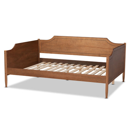 Baxton Studio - Alya Full Size Daybed in Walnut Brown - MG0016-1-Walnut-Daybed-Full view 3