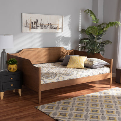Baxton Studio - Alya Full Size Daybed in Walnut Brown - MG0016-1-Walnut-Daybed-Full view 6