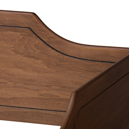 Baxton Studio - Alya Full Size Daybed with Trundle in Walnut Brown - MG0016-1-Walnut-Daybed-F/T view 6