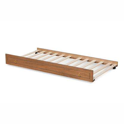Baxton Studio - Alya Trundle in Walnut/Gold - MG 0016-1-Walnut-Trundle view 3