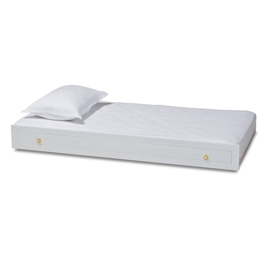 Baxton Studio - Alya Trundle in White/Gold - MG 0016-1-White-Trundle view 1