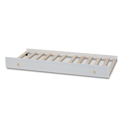 Baxton Studio - Alya Trundle in White/Gold - MG 0016-1-White-Trundle view 3