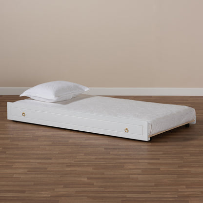 Baxton Studio - Alya Trundle in White/Gold - MG 0016-1-White-Trundle view 6