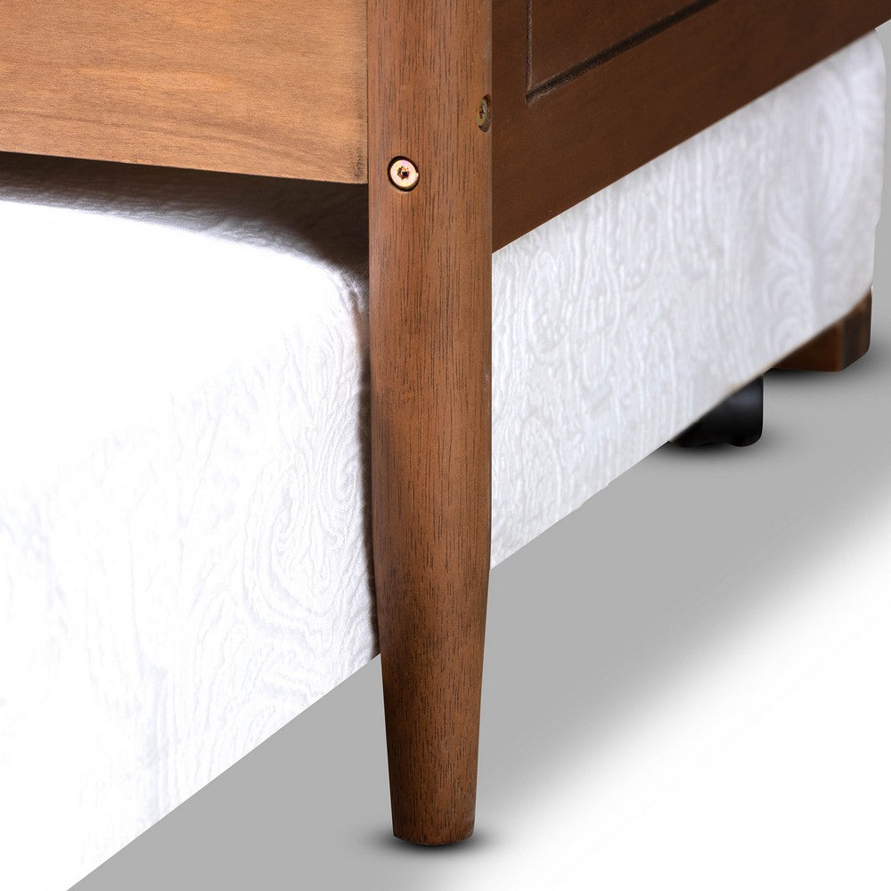 Baxton Studio - Alya Twin Size Daybed with Trundle in Walnut/Gold - MG0016-1-Walnut-Daybed with Trundle view 8