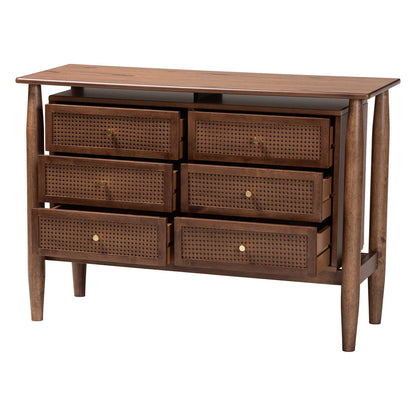 Baxton Studio - Alyssa Dresser in Walnut Brown - SW8000-86D6D-Walnut-Dresser view 2