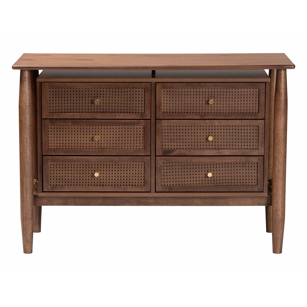 Baxton Studio - Alyssa Dresser in Walnut Brown - SW8000-86D6D-Walnut-Dresser view 3