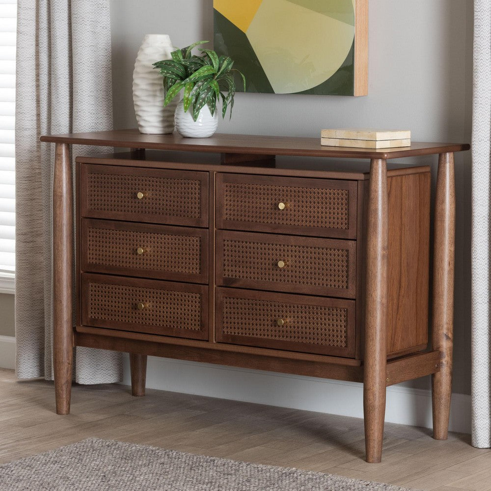 Baxton Studio - Alyssa Dresser in Walnut Brown - SW8000-86D6D-Walnut-Dresser view 8