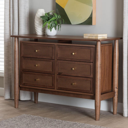 Baxton Studio - Alyssa Dresser in Walnut Brown - SW8000-86D6D-Walnut-Dresser view 8