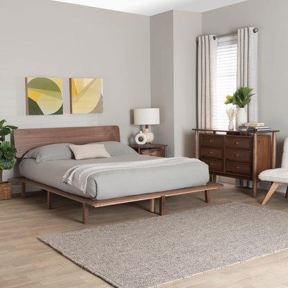 Baxton Studio - Alyssa King Bedroom Set in Walnut Brown - SW8598-Walnut-3PC King Bedroom set view 11