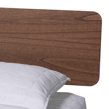 Baxton Studio - Alyssa King Size Bed in Walnut Brown - SW8598-Walnut-King view 4
