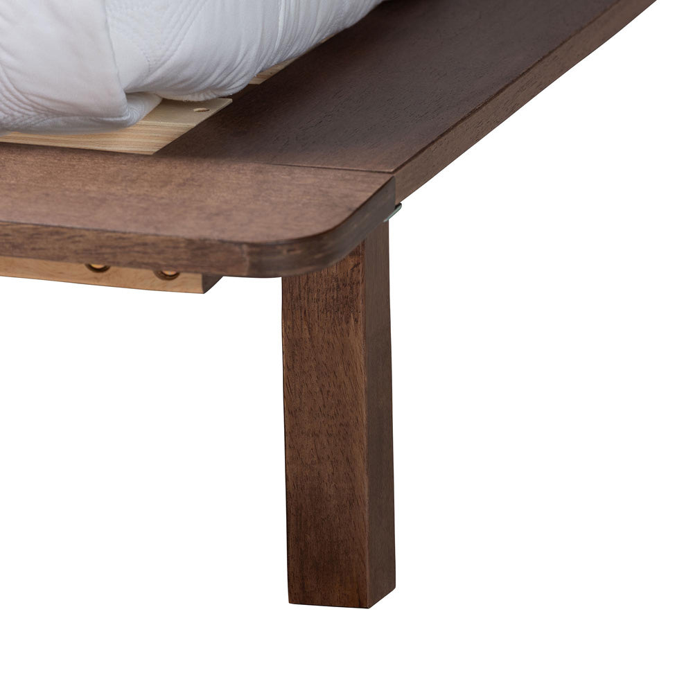 Baxton Studio - Alyssa King Size Bed in Walnut Brown - SW8598-Walnut-King view 5