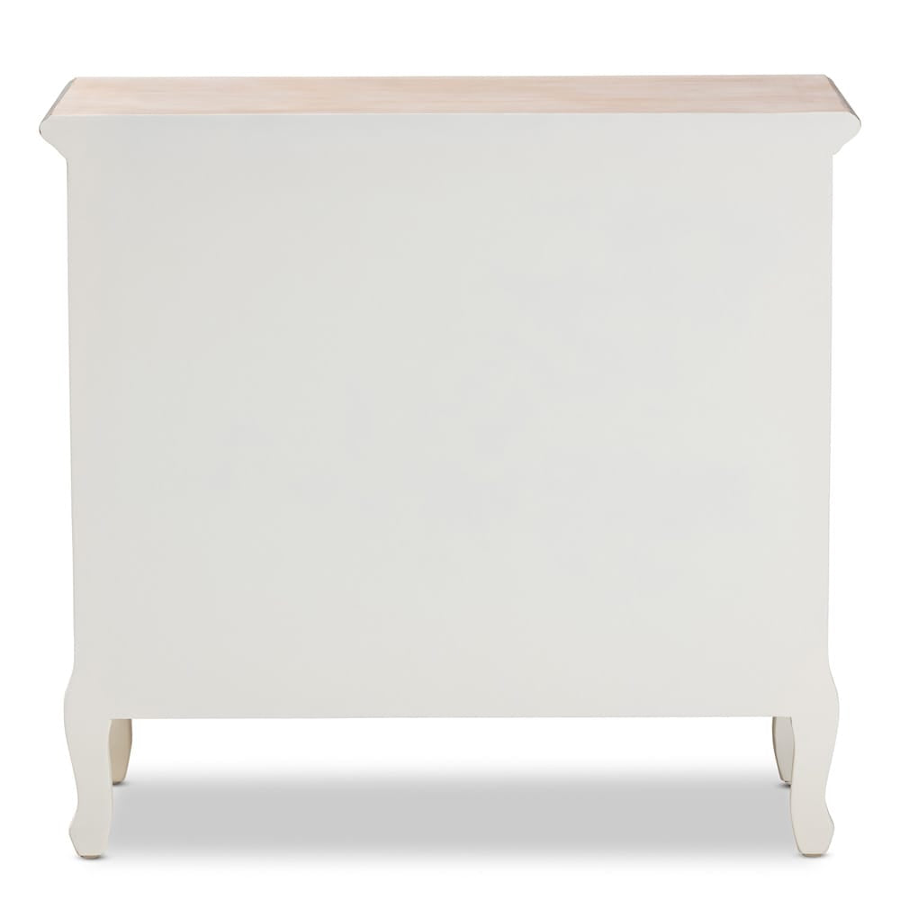 Baxton Studio - Amalie Dresser in White/Oak - JY17B093-White-4DW-Cabinet view 5