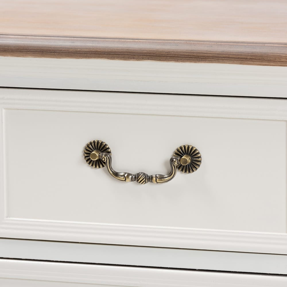 Baxton Studio - Amalie Dresser in White/Oak - JY17B093-White-4DW-Cabinet view 6