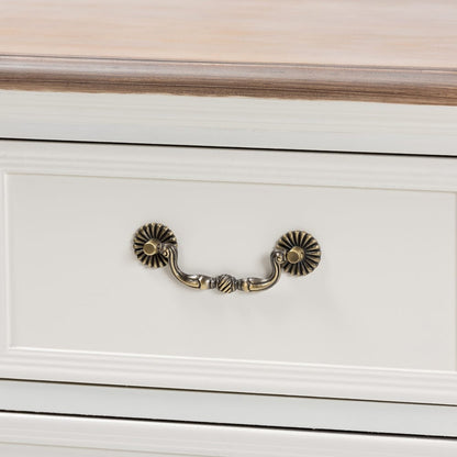 Baxton Studio - Amalie Dresser in White/Oak - JY17B093-White-4DW-Cabinet view 6