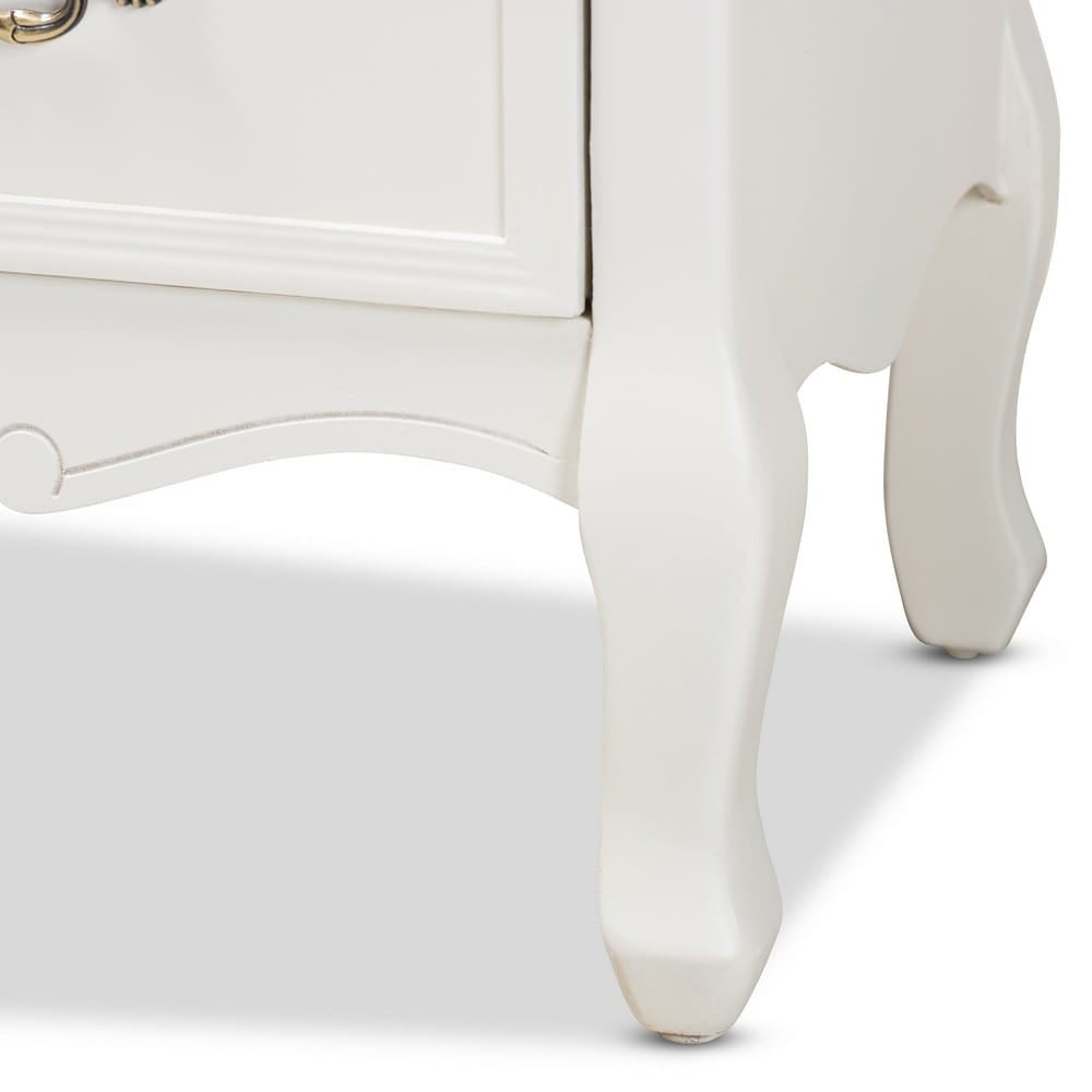 Baxton Studio - Amalie Dresser in White/Oak - JY17B093-White-4DW-Cabinet view 7