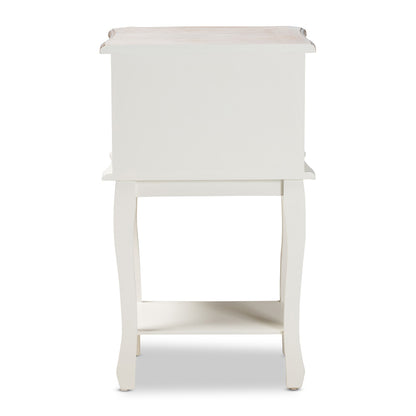 Baxton Studio - Amalie End Table in White/Oak - JY17B088-White-ET view 5