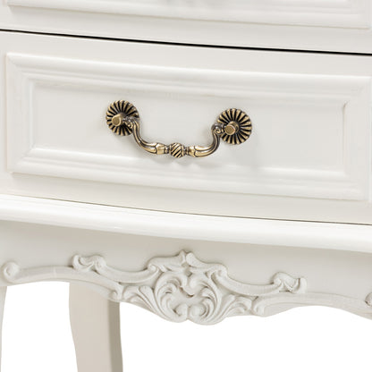 Baxton Studio - Amalie End Table in White/Oak - JY17B088-White-ET view 6