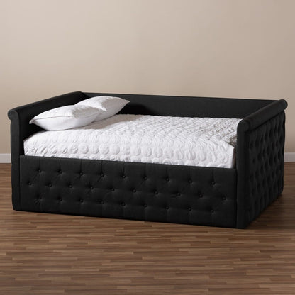 Baxton Studio - Amaya Queen Size Daybed in Dark Grey - CF8825-C-Dark Grey-Daybed-Q view 7