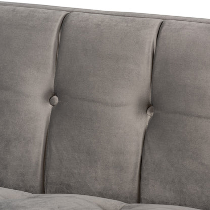 Baxton Studio - Ambra Sofa in Gray/Gold - TSF-5507-Grey/Gold-SF view 4