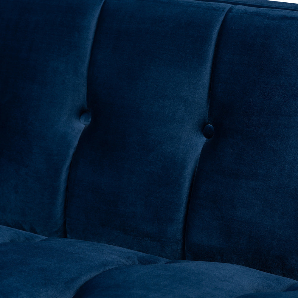 Baxton Studio - Ambra Sofa in Royal Blue/Gold - TSF-5507-Navy/Gold-SF view 4