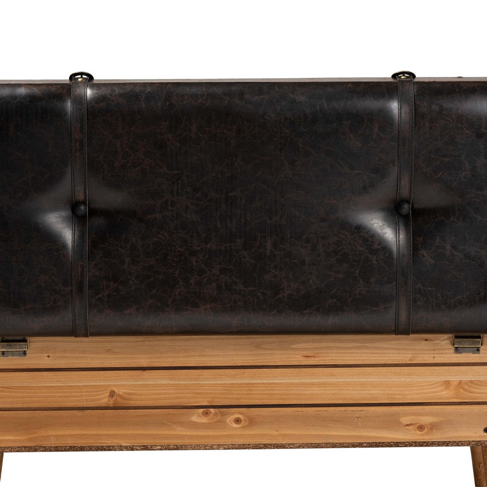 Baxton Studio - Amena Storage Ottoman in Brown/Oak - DE03A-5282-Brown-Otto-Large view 6