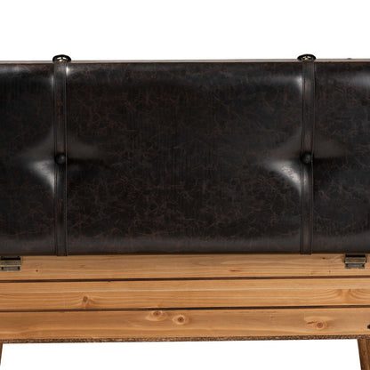 Baxton Studio - Amena Storage Ottoman in Brown/Oak - DE03A-5282-Brown-Otto-Large view 6