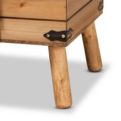 Baxton Studio - Amena Storage Ottoman in Brown/Oak - DE03A-5282-Brown-Otto-Large view 8