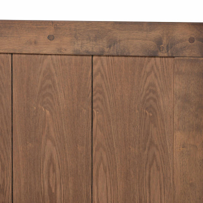 Baxton Studio - Amira Queen Size Bed in Ash Walnut - Amira-Ash Walnut-Queen view 4