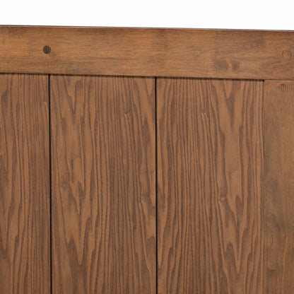 Baxton Studio - Amira Twin Size Bed in Ash Walnut - Amira-Ash Walnut-Twin view 4