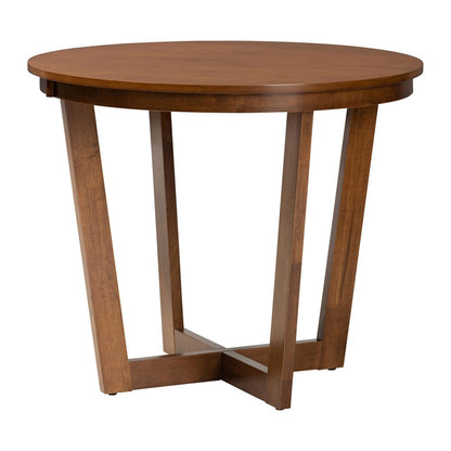Baxton Studio - Ana Dining Set in Grey/Walnut Brown - Ana-Grey/Walnut-5PC Dining Set view 3