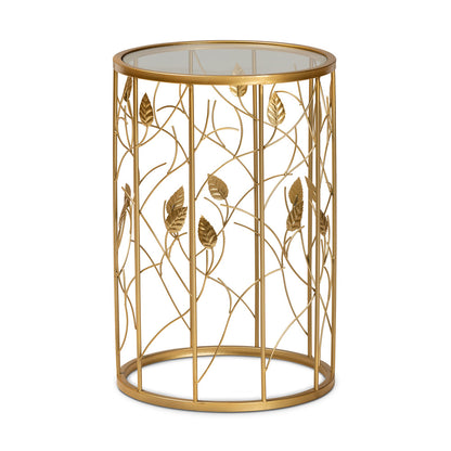 Baxton Studio - Anaya End Table in Gold - JY20A251-Gold-ET view 1