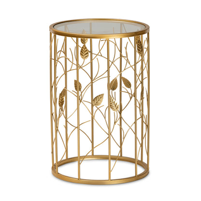 Baxton Studio - Anaya End Table in Gold - JY20A251-Gold-ET view 2